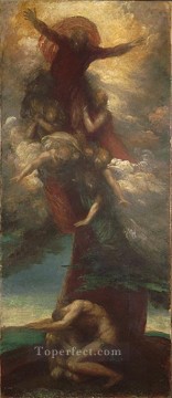 symbolist Oil Painting - The Denunciation of Adam and Eve symbolist George Frederic Watts